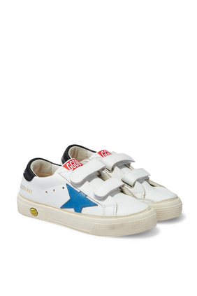 May Checkered Star School Sneakers